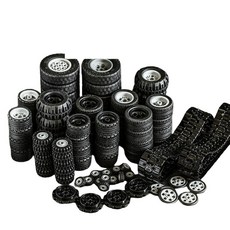 바퀴 타이어 P9945, B 68.8x36 블랙 (4 라운드