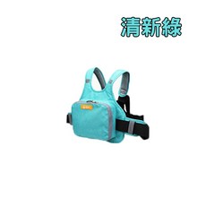 兒童摩托車安全帶 升級四點式卡扣, 清新綠, 清新綠