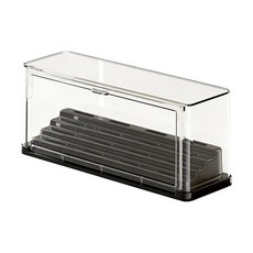 쬬린 배지 아크릴 수납 전시함, 블랙, 1개