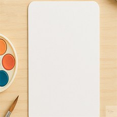 온지니 반코팅 무지 종이카드 100매 10x15cm 수채화종이엽서