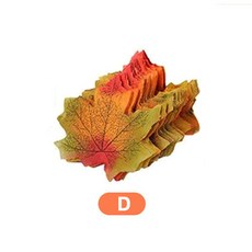 台灣出貨 50 250 件人造絲楓葉假秋葉花環手工秋葉萬聖節聖誕節秋季婚禮裝飾品, 200 片 D
