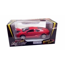 Hi-toys 紅色金屬模型跑車 藍寶堅尼同款 慣性迴力車 聲光效果, 1個