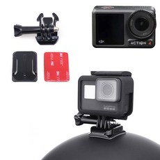 DJI 오즈모 액션 4 호환 액션캠 자전거 헬멧 곡면 접착 거치대 마운트, 오즈모 액션 4 호환 액션캠 헬멧 곡면 거치대, 본상품선택, 1개