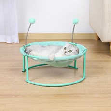 여름 애완동물 둥지 사계절 통용 통기 고양이 둥지 고양이 해먹 고양이 침대 개 둥지 뜯을 수 있다, 초록, 1개