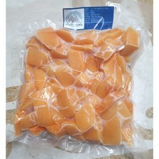 [국내산] 고당도 급속 냉동 늙은 손질 호박, 1개, 3kg(1kg X3)