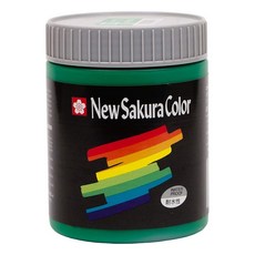 Sakura Craypas 사쿠라크레파스 뉴사쿠라컬러 아크릴 포스터칼라 600ml 녹색 ETPW 29