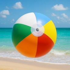 알록달록 무지개 비치볼 1개 25cm 여름 비치볼 수영장 비치볼 유아 공놀이 바다 용품