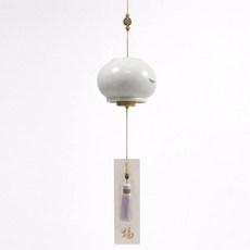 오복항아리 풍경 도자기 후우링 도어벨 현관종, 백자