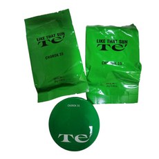 테 풀 초록35 톤업 선쿠션 세트 (본품+리필 2개), 1개, 14g