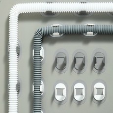 까로미 배수호스 고정 클립 세탁기호스고정클립, 그레이