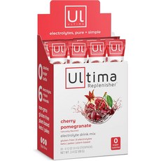 ULTIMA REPLENISHER 電解質粉 櫻桃石榴 20條裝, 1個, 64g