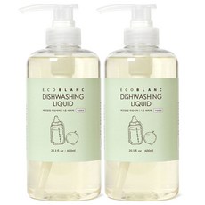 에코블랑 젖병세정제 주방세제, 2개, 600ml