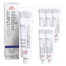 웰라 컬러 참 퍼머넌트 젤 헤어컬러 57g, 6개, 12C 1290 Ultra Light Blonde