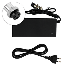 12V 인산철 파워뱅크 전용 고속 항공단자 배터리 충전기 GX16 3핀 14.6V 6A 어댑터, 1개