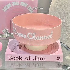 세라믹 미니그릇 4종 플레이팅 감자튀김 바스켓 접시 사이드 반찬, 1개, F. 도파민 몽환 과일 접시 핑크