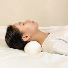 일담 국산 빨아쓰는 거북목 경추베개 원통형베개 낮은베개 목베개, 라이트그레이, 1개