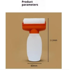 DIY 벽 보수 및 복원 도구 350ml 수성 라텍스 페인트 플라스틱 용기 롤러 브러시 일체형, 01 1