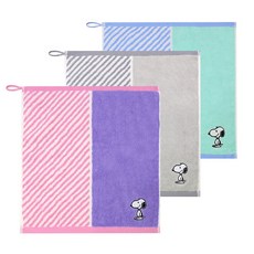 송월타올 스누피 스플릿36 주방 고리수건 타월 유치원 어린이집 생일선물 돌답례품 답례품, 스누피 스플릿36_분홍, 1개