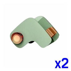 x2개 드라이걸이 인테리어용 헤어드라이어 홀더 컬러, 그린