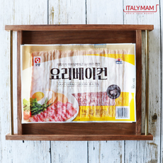 사조오양 냉동 요리 베이컨 슬라이스, 1개, 1kg