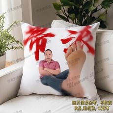 優選樂購東北雨姐抽象搞笑雙面抱枕靠墊床頭靠背禮物，柔軟舒適，多功能用途, 東北雨姐-5,（迷你款）35*35含枕芯