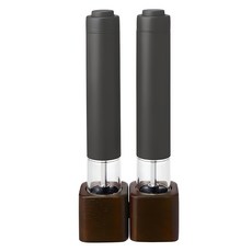 recolte 麗克特 Salt&pepper mill mini電動研磨器 RMM-1, 深灰色, 22ml, 2個