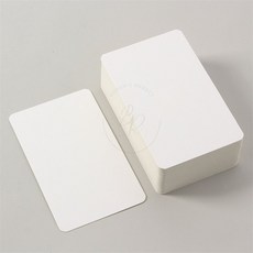 양면무지 종이카드 100매 8x13cm 캘리그라피 단어카드 손편지