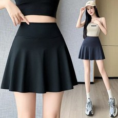 運動短裙女假夏季兩件防走光瑜伽裙跑步健身網球羽毛球百褶小白裙