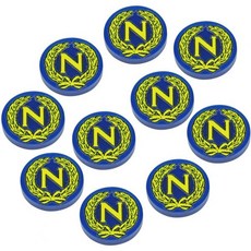 라이트코 나폴레옹 토큰 | 역사적 미니어처 워게임 게임 피스 10팩 프랑스어, French