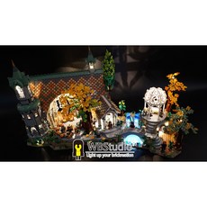 WBS樂光創意 10316 魔戒 瑞文戴爾 專用燈組, 1個, 燈組包+USB 電源線