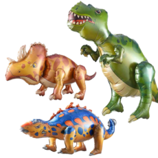 파티에진심인사람들 공룡풍선 공룡 생일 홈 파티 이벤트 풍선세트 공룡파티 티라노 3종 세트, 3개