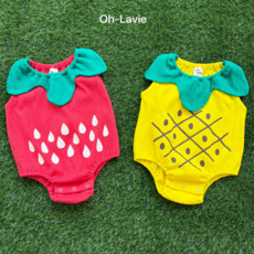 오라비 아동복 여름 후르츠 베이비 수트 아기옷 등원룩 커플룩 아기슈트