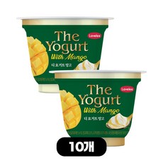 라벨리 떠먹는 아이스크림 디 요거트 망고, 10개, 180ml