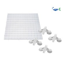 수조 어항 칸막이 루바망 고정 거치대 격리 세트, 화이트, 1개