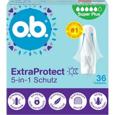 오비(o.b.) 엑스트라 프로텍트 슈퍼플러스 탐폰 36개입x2, 2개, 36개입, 슈퍼 플러스