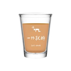 台式熱炒杯 酒局語錄 趣味造型玻璃啤酒杯 聚會派對必備, 1個