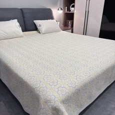 순면 거즈 6겹 부드러운 매트리스 사계절 담요 2m 4 5 고밀도 A급 모자급, 240cmx250cm+3개, 좁은 베고니아 10 축소