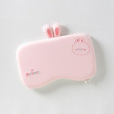 2026新款嬰兒枕頭定型枕0到1歲記憶枕頭新生兒寶寶長方形可愛枕頭, 萌小隊記憶枕-粉色