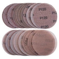 30 PCS 메쉬 샌딩 디스크 125mm 80-600 그릿 후크 및 루프 샌딩 페이퍼 샌더 교체 패드 용 마른 연마 디스크, default
