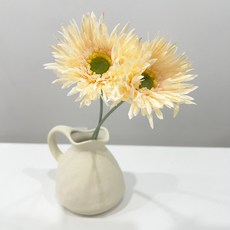 생화같은 실거베라 조화 부케 스냅 인테리어, 3개, 베이비핑크