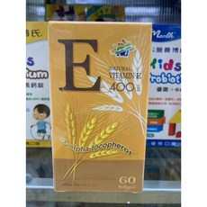 赫斯康 天然維他命E 60顆 400IU, 1個