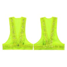 신호수조끼 형광반사띠 X반도 K LED 주황 안전조끼 tbo*1224Ex, 1개