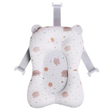 shangren 부드러운 유아 목욕 쿠션 보호 미끄럼 방지 52x36cm 유아 목욕 베개 유아 신생아, 폴리에스터, 하얀색