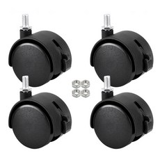 가구바퀴 B7 볼트 8mm 브레이크, 4개