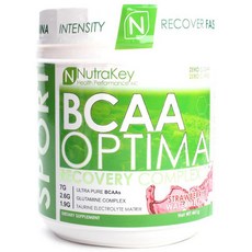 NutraKey BCAA複合蛋白粉, 草莓西瓜, 1個, 441克