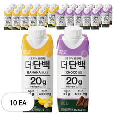 더단백 드링크 초코 250ml 18p + 바나나 250ml 18p, 10박스