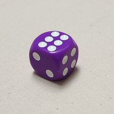 14mm 보드게임 주사위 다이스 컬러 라스베가스 추가 스가라다 색깔 미니 자작게임 카페게임, 1개, 2. 퍼플