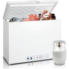 7 Cu.Ft. 프로판 가슴 냉동고 LPG110v 양방향 냉동고 오프 그리드 잠금장치 및 상단 개방 도어로 실외 분킹 캠핑 화이트, 7 Cu.Ft. 프로판 가슴 냉동고, LPG110v 양