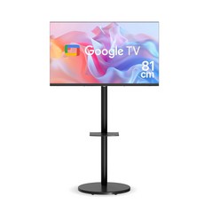 위드라이프 구글 32인치 스마트TV 무빙라이프 삼탠바이미 세트 1등급 안드로이드티비, 고객직접설치 택배배송-리치블랙세트