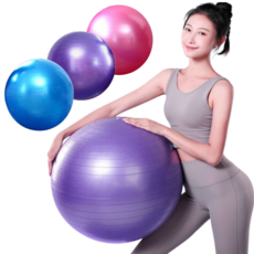 코어운동 원형 공기짐볼 스트레칭공 방폭 공 필라테스짐볼 펌프제공, 퍼플, 55cm
